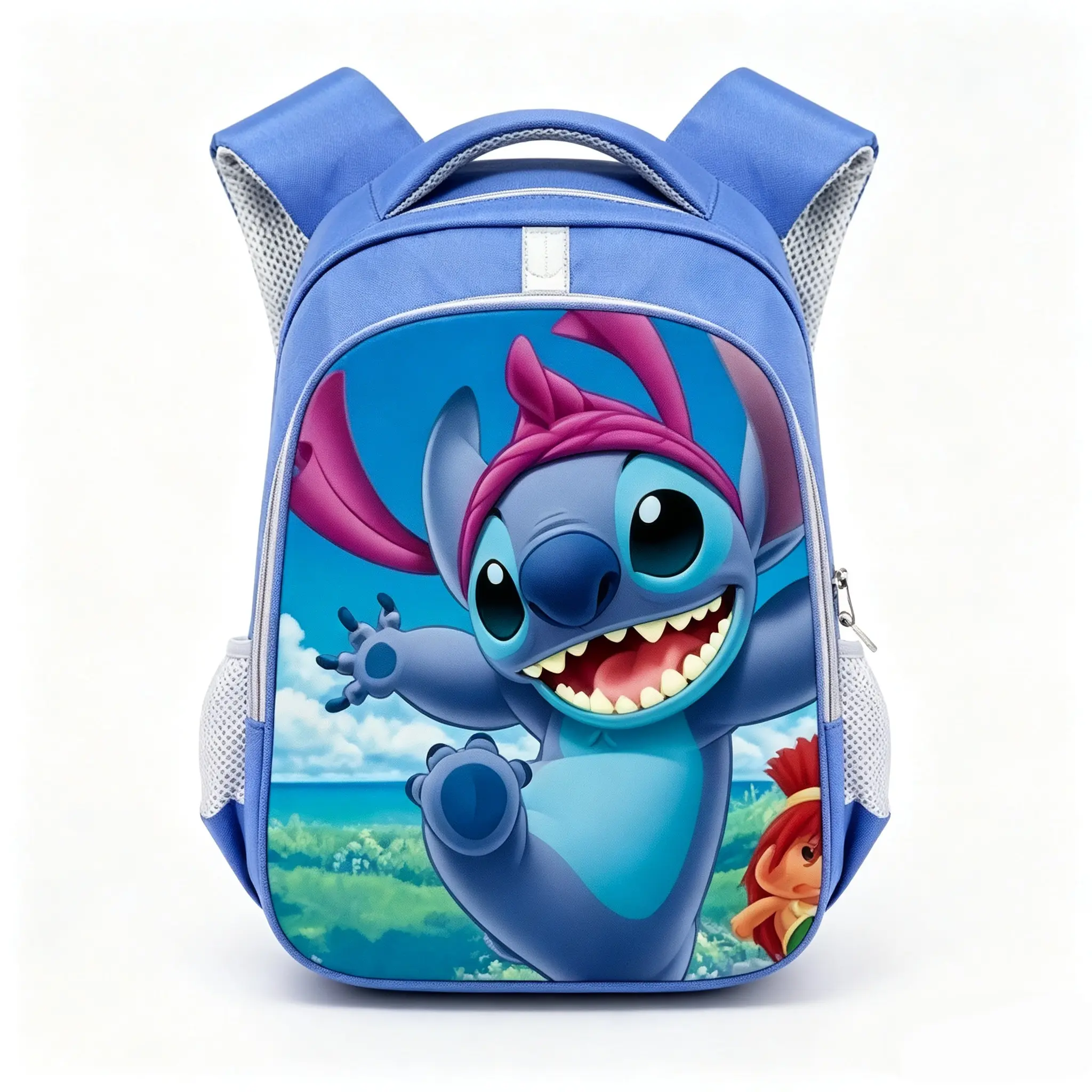 Disney Stitch Backpack, Cute Cartoon Character Daypack, Lightweight Durable Bookbag for School Travel Daily Use Kids Teens
