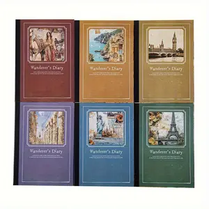 180 Landscape Material Paper Themes such as well known buildings, people, travel landscapes, scenes, etc. Retro style Lightweight paper material DIY priming decorative scrapbook material paper.