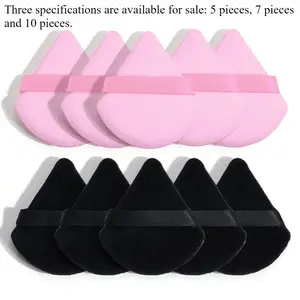 5/710Pcs Triangle Powder Puff Wet Dry Use for Loose Powder Liquid Cosmetic Soft Plush Makeup Foundation New Trending
