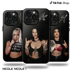 WWE Female Wrestler Iconic Signature Phone Case, Legendary Wrestler Collection, Iconic Woman Wrestling Star Black Phone Cover, Gifts For American Professional Wrestling, 17 Air Pro Max