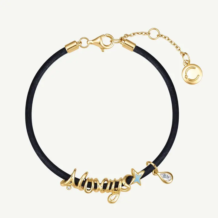 Harry Potter x FANCIME Always Unisex Silver Bracelet, Snake Design, Synthetic Cubic Zirconia Jewelry Collectible