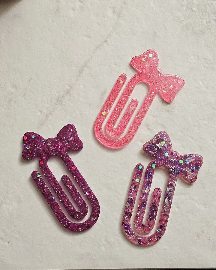 Bow-Shaped Resin Bookmark | Bookish Gift