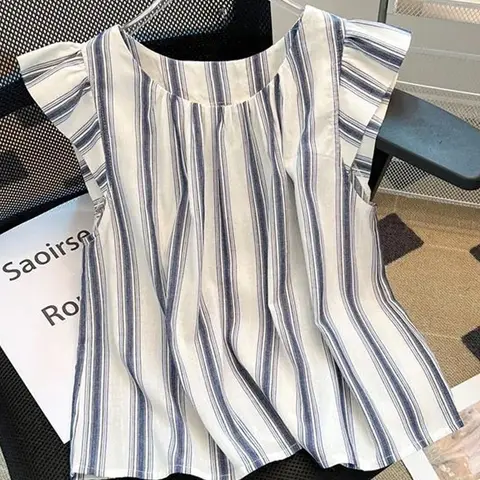 Women's Short Sleeve Pullover, Casual Loose-Fitting Breathable Summer Top, New Simple Design Shirt, Cute Style Tops for Daily Wear, Casual Everyday Tops, White Blouse, Womenswear