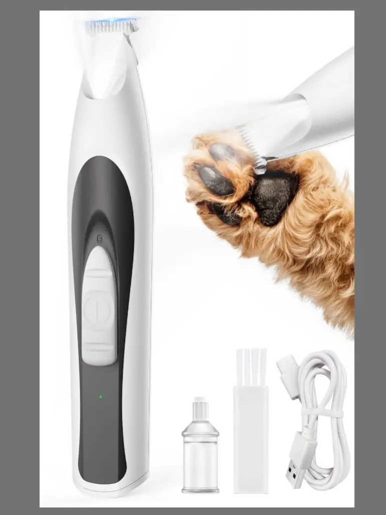 Oneisall Low-Noise Dog Paw Trimmer With LED Light
