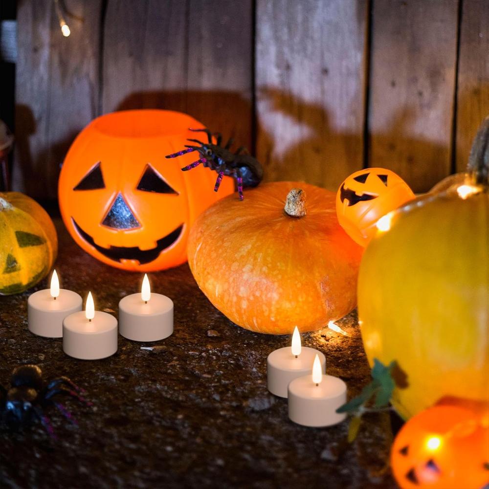 Flameless LED Tea Lights Rechargeable With Timer Romote Remote, Candles For Wedding Centerpiece Table Decor Christmas