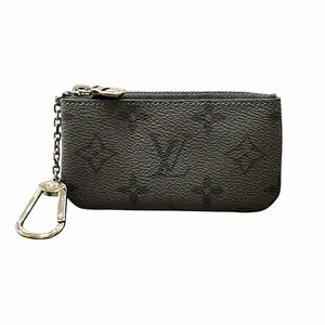 Pre-owned Louis Vuitton Canvas Small Leather Goods Pochette Cle Monogram Eclipse Coin Case