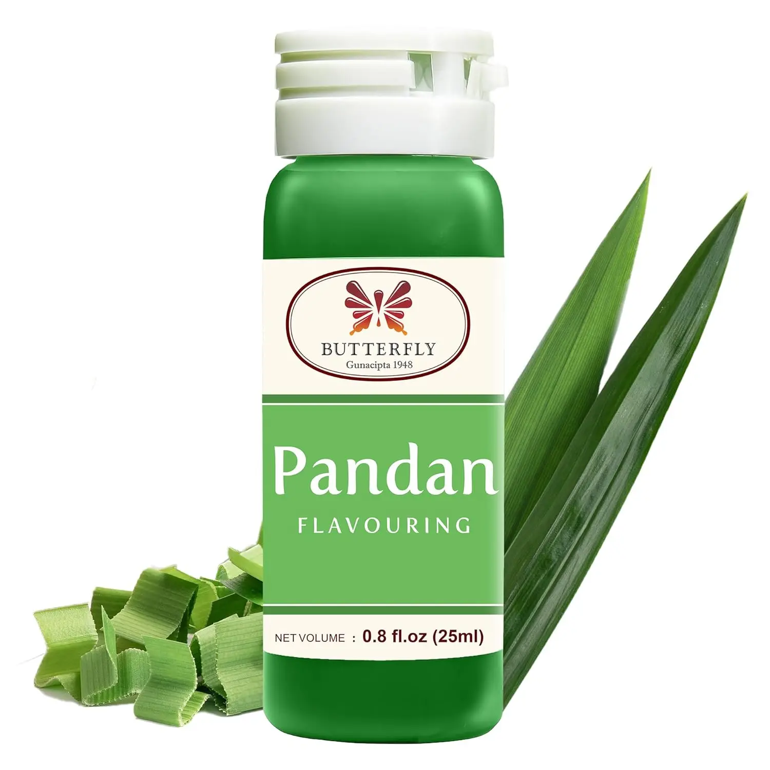 Pandan Extract for Baking, 0.8 fl oz (25 ml) by Butterfly Pandan