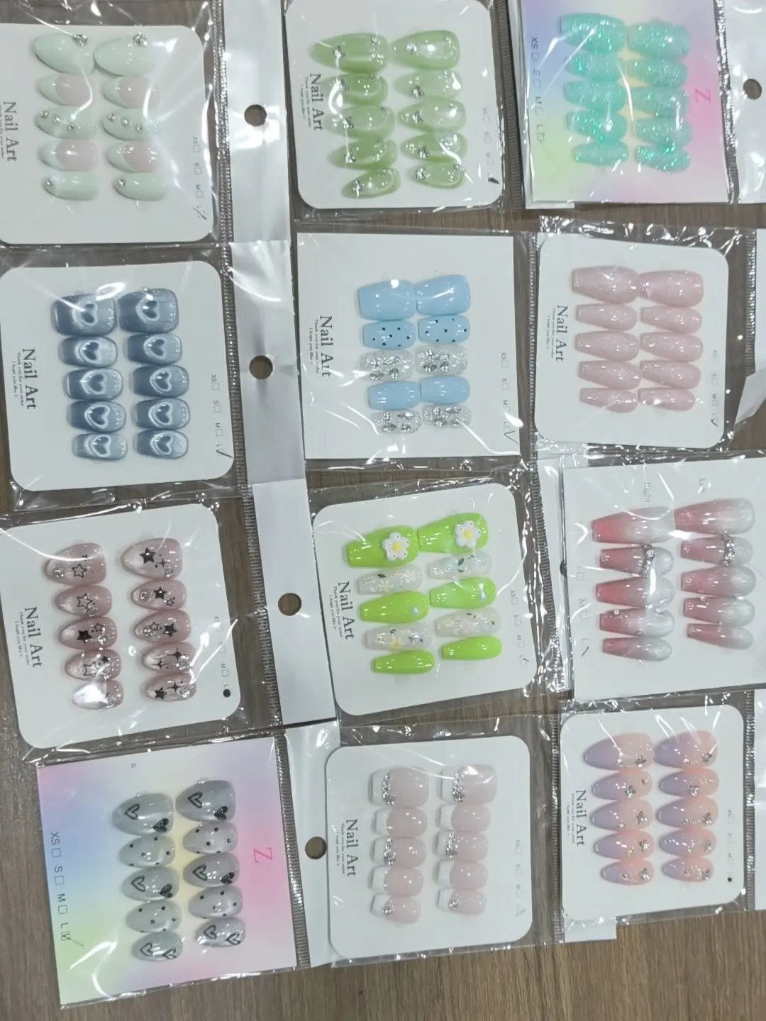 Bora(15413)gc. 16pcs Random Press On Nails Only $24.99 | Mixed Designs Fake Nails
