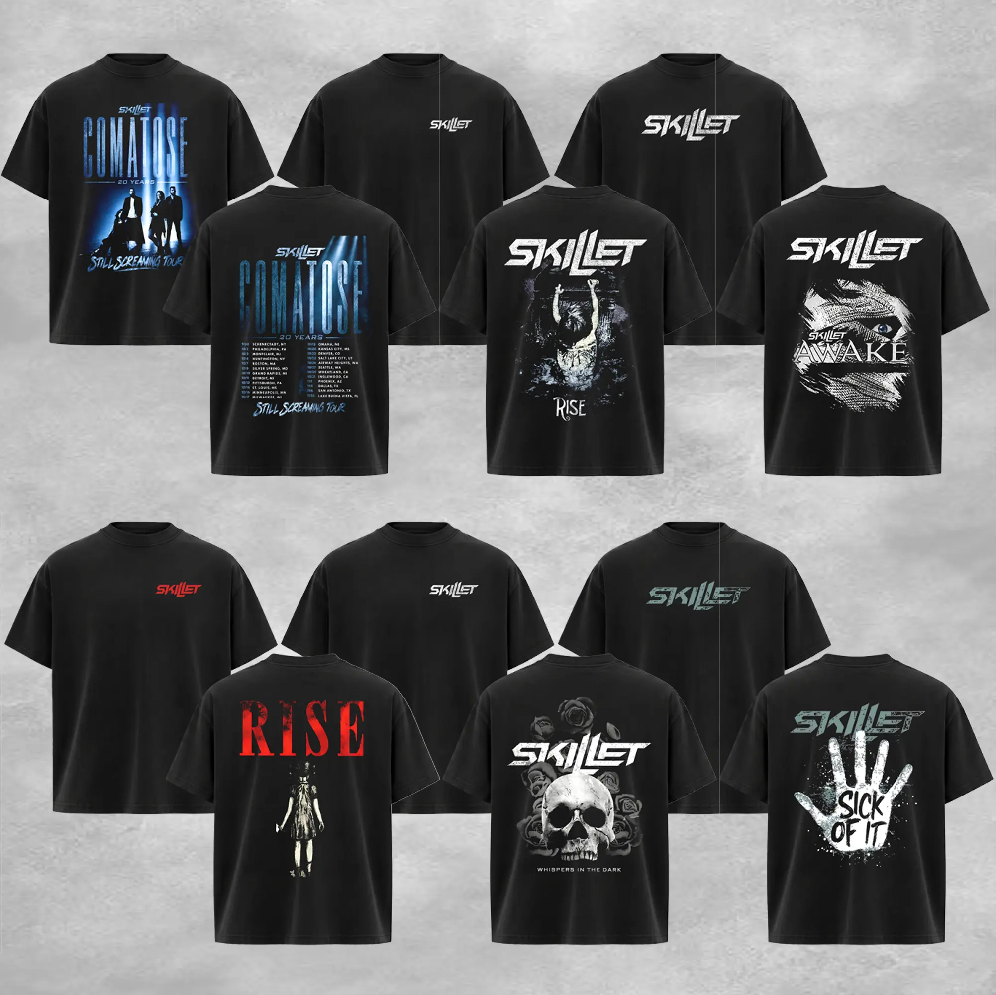 [Collection] Retro Skillet Band T Shirt, Music Graphic Tee, Rock Band Shirt, Retro Music Tee, Rock Music Lover Shirt, Vintage Band Shirts Casual Comfort Cotton Fabric Fit Top, Top Men's and Women's Clothing Menswear Streetwear