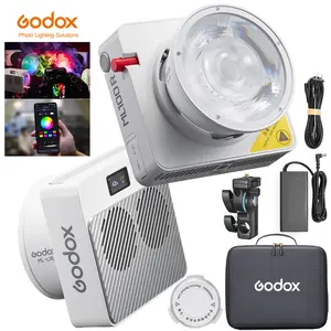 Godox ML100R 110W RGB LED video light, 1800K - 10000K full-color COB lamp, CRI 97+/TLCI 98+, APP control, USB-C charging, 14 effects, suitable for shooting/live streaming/outdoor photography