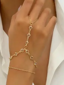 Elegant Crystal Hand Chain Bracelet, Beautiful Bracelets, Perfect Gift for Women, Girls, Mothers, Daughters, Sisters, Boyfriends, All Seasons Jewelry
