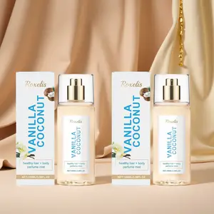 2pcs Vanilla Coconut Hair Spray, Fresh Romantic Scent, Contains Castor Oil, Smooth and Shiny Hair, Daily Hair Care, Hair Care Essentials