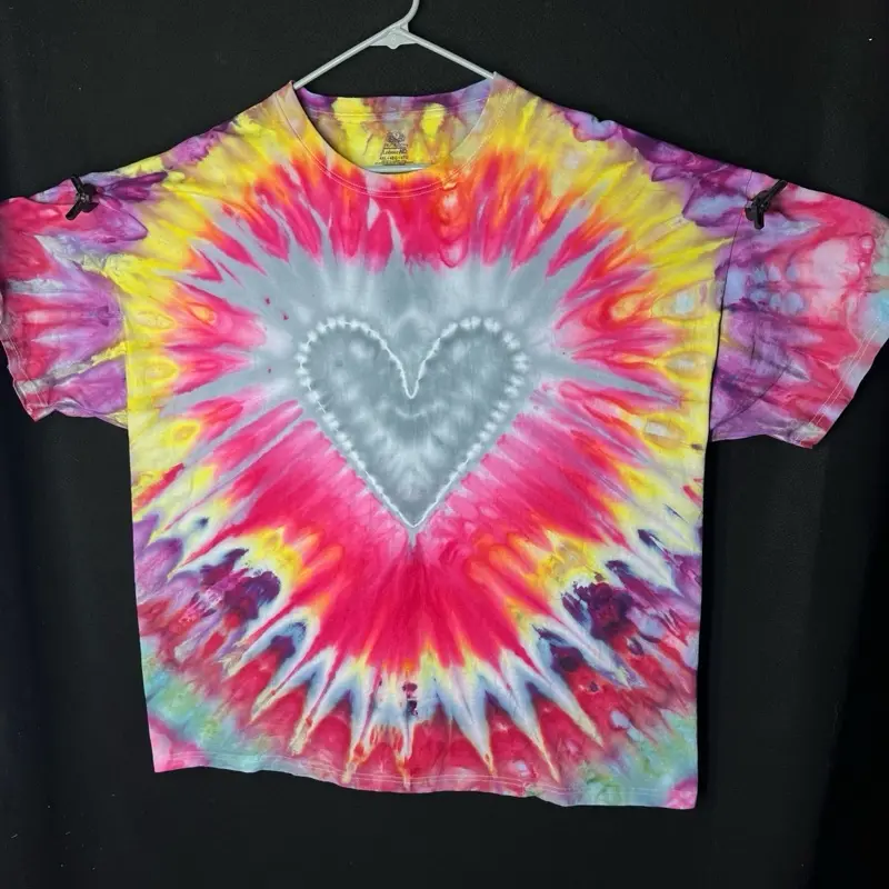 SIZE 4x handmade ice tye dye mandala t shirt 100% cotton