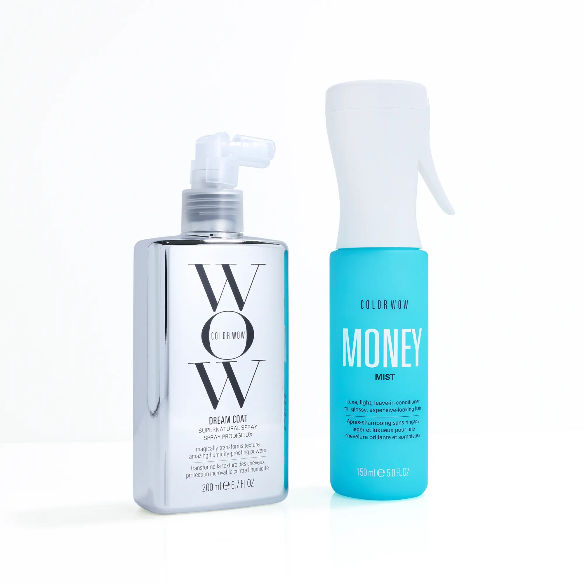Color Wow Frizz-Free + Hydrated Hair Duo - Dream Coat & Money Mist Color Wow Frizz-Free + Hydrated Hair Duo - Dream Coat & Money Mist