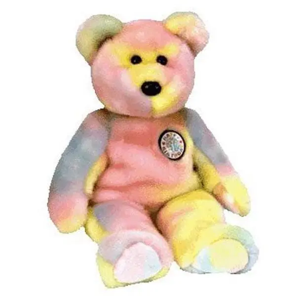 TY Beanie Buddy - BB Birthday Bear (14 inch) - MWMTs