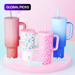 Meoky 50oz/30oz Stainless Steel Leak-proof Thermos Coffee Cup, Leakproof Tumbler with Lid and Straw, Insulated Travel Mug Gift, Can Be Placed in The Car Cup Holder, Suitable for Outdoor Self-driving, Leak Resistant Tumbler, Drinkware #TOP PICKS