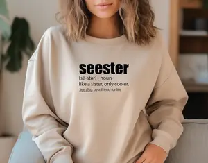 Seester Noun Sweater Hoodie Tshirt, Best Sister Shirt, Gift for Women and Men (There are 3 options: Hoodie, Sweatshirt, T-shirt)