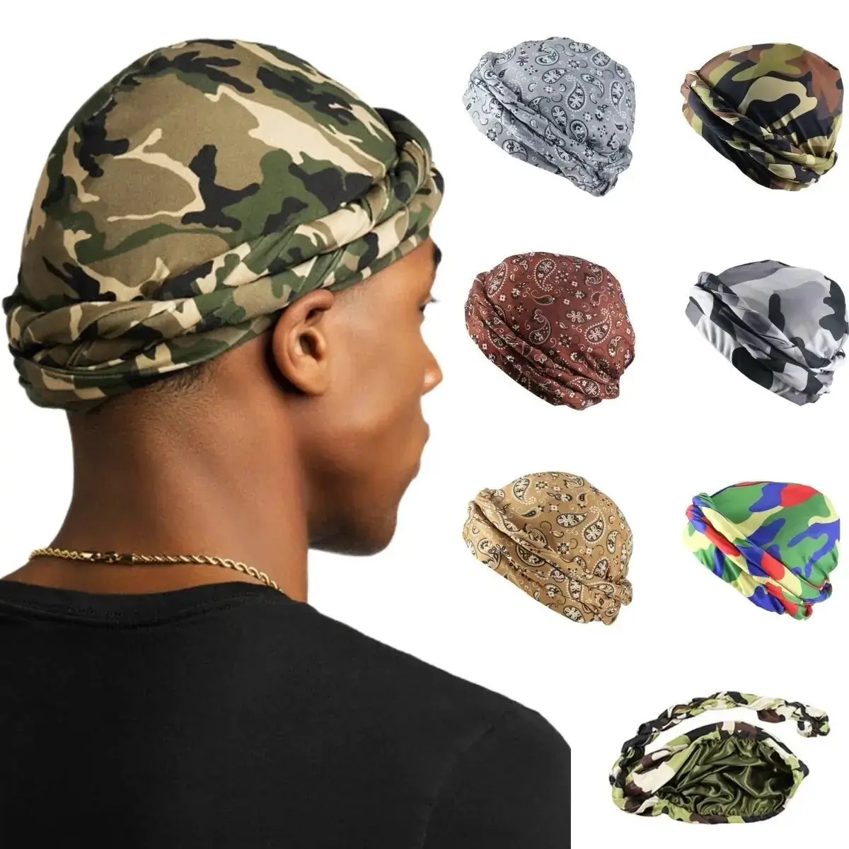 Vintage Twist Head Wraps For Men Vintage Twist Head Wraps For Men