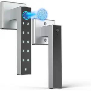 Door Lock,Passcode Door Locks,Door Knobs,Biometric Door Lock with Handle,Door Knob with Bluetooth APP for Home Bedroom Hotel Office Apartment