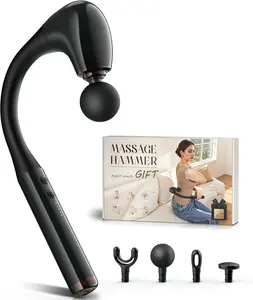 FVZ Store Deep Tissue Massage Gun with Upgraded Extension Handle, 10MM Amplitude, Portable Pain Relief Device for Back & Muscles, Ideal Gift for Men