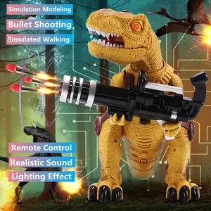 RC Dinosaur fan Raptor with Sound Music 2.4G Remote Control Toy Electric Walking Dragon Toys for Children Christmas Gifts Gifts