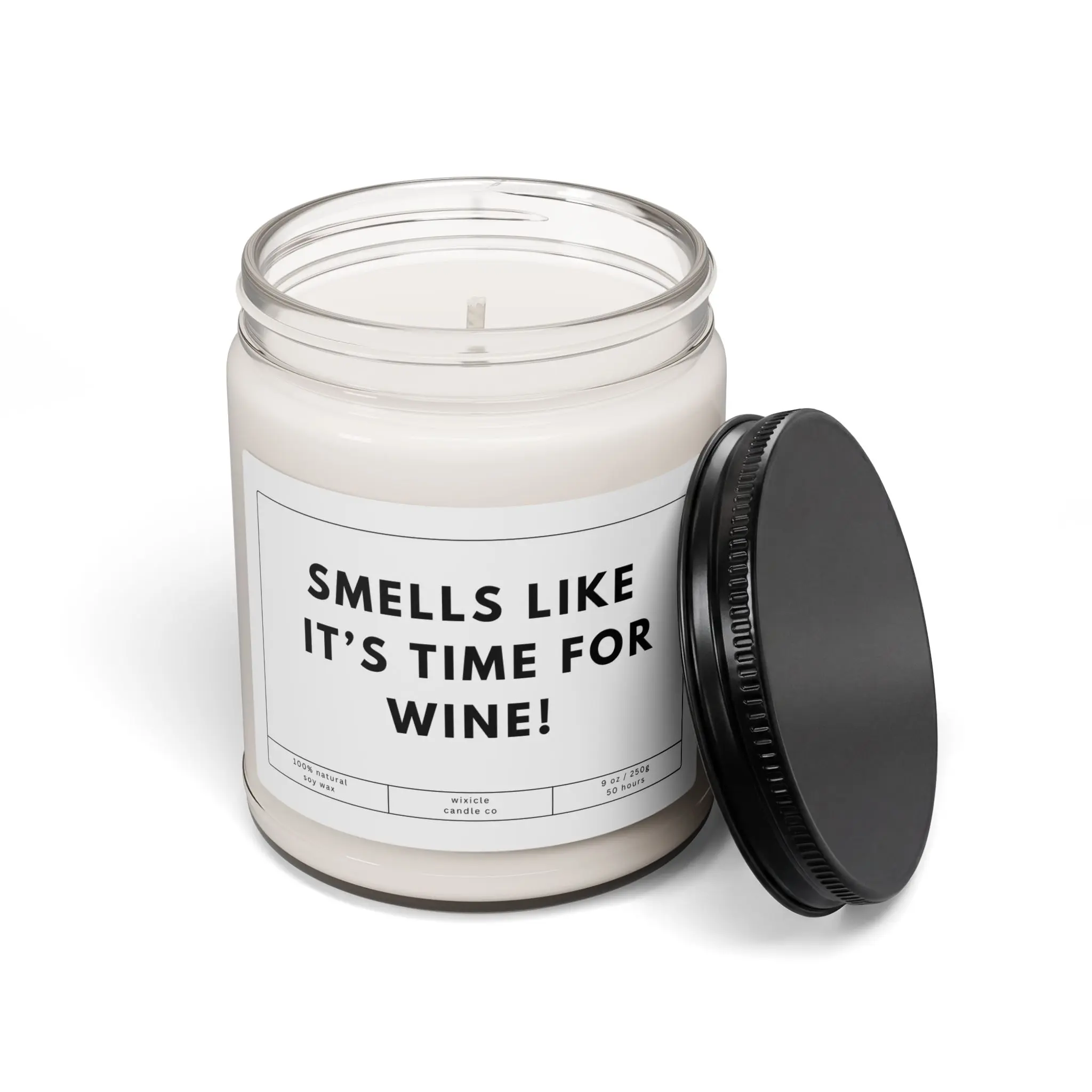 Smells Like It's Time for Wine Candle | Scented Soy 9oz