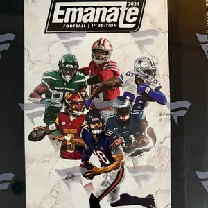 Pick Your Player for 2024 Emanate Football 1st Edition 8x10 Jumbo On Card Auto Numbered Trading Card.