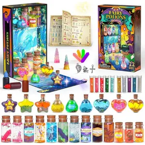 Valentine‘s Day Gift Magic Potion Kit for Girls - Fairy Potions Kit 22 Potions Magic Mix Kit for Kids 6 7 8 9 10 12+ Years Mystery Potion Making kit Art Craft Kit Gifts Toys for Christmas Halloween Birthday