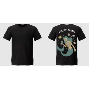 Pisces Mama Tee - Casual Bold Statement Piece for Fun Spooky Adventures Embrace Your Inner Pisces Mama Turn Heads
