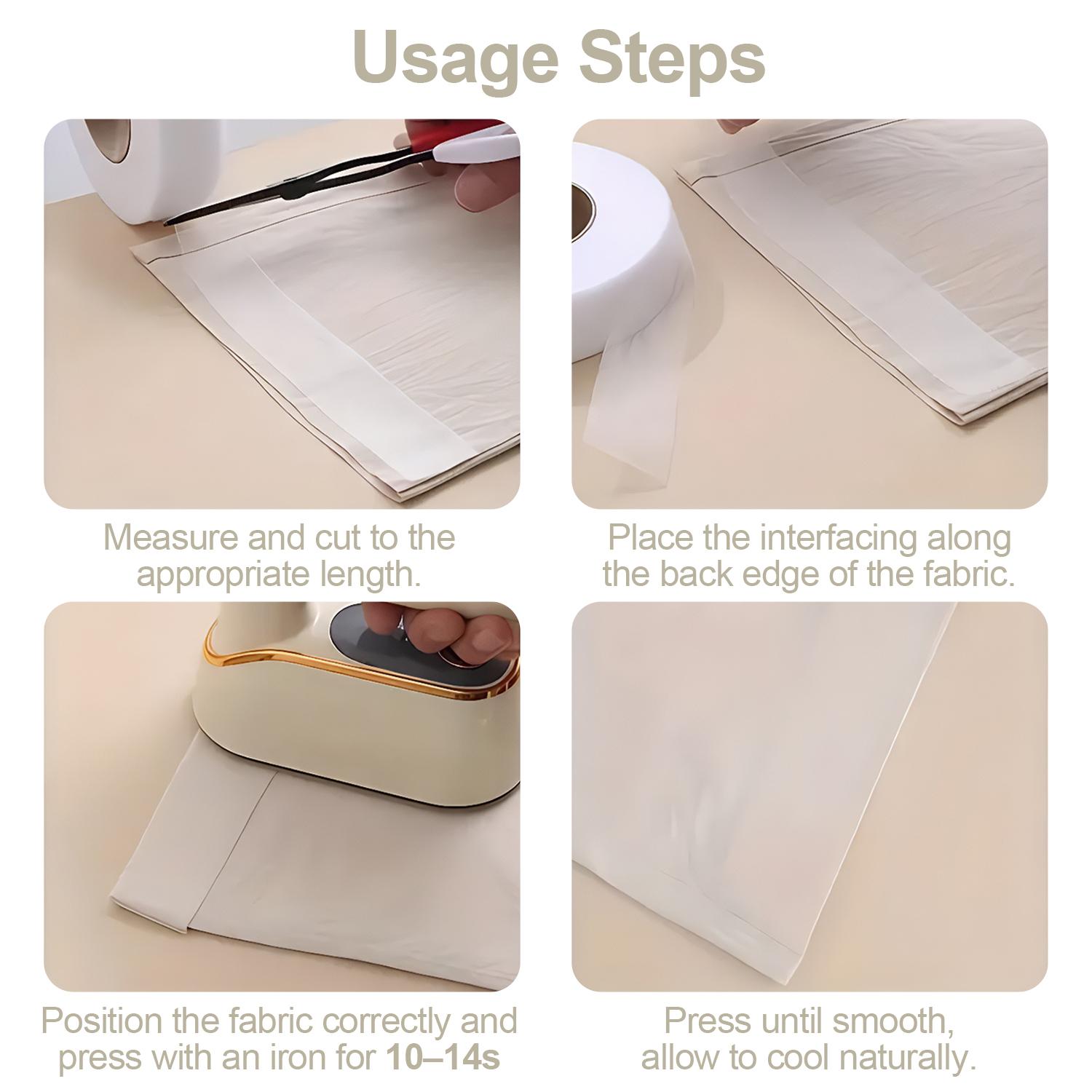 Double-Sided Iron-On Hemming Fabric Tape, DIY Clothes Alteration Tape, Strong Adhesive Heat Bonding Tape for Clothing Alterations Pants Jeans Skirts