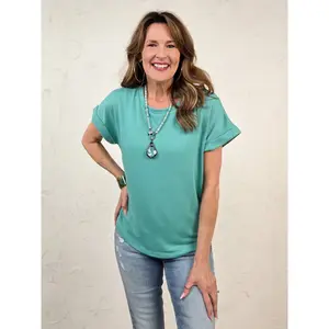 Short Sleeve Solid Every Day Terry Top