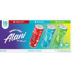 Alani Nu Energy Drink, Lime Slush Variety Pack, 12 fl oz, 18-count