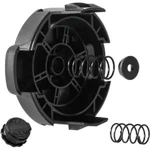 DWO1DT995 Weed Trimmer  Cap Replacement for  String Trimmer  with Weedeater Spring and Cap ?Parts, String Trimmer Cap Cover for  DCST922P1 DCST922B DCST972X1, Black
