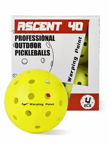 Outdoor Pickleball Balls - USAPA Approved | 4-Pack & 12-Pack | 40 Holes for Tournament Play | Durable, Crack-Resistant Balls for All Skill Levels