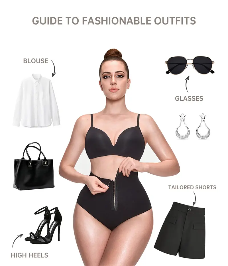 Product Introduction of VVL Christmas Tummy Control Butt Lifting Shapewear for Women Fajas Thong Shorts Butt Lifter with Button Closure, Casual Women's Shapewear Bottoms for Daily Wear, Shorts for Women 19