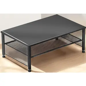 2-Tier   Stand Riser, Desk Organizer for , Printer & Laptop Stand, Desktop Workspace Organizers for Office Supplies(Black)