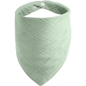 St. Patrick's Day Pet's Bandanas for Large Dog Solid Color Dogs Scarf with Adustable Button,Pea Green,Large