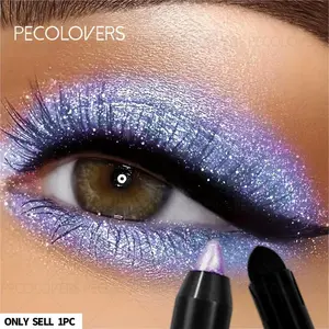 1pc Purple Glitter Eyeshadow Stick, Lasts Long And Is Waterproof, Offers a Metallic Shimmer, -Color Glowe for Day to Night, Beginner-Friendly Stick Formula, Perfect Eye Makeup Products, Beauty Eyeshadows