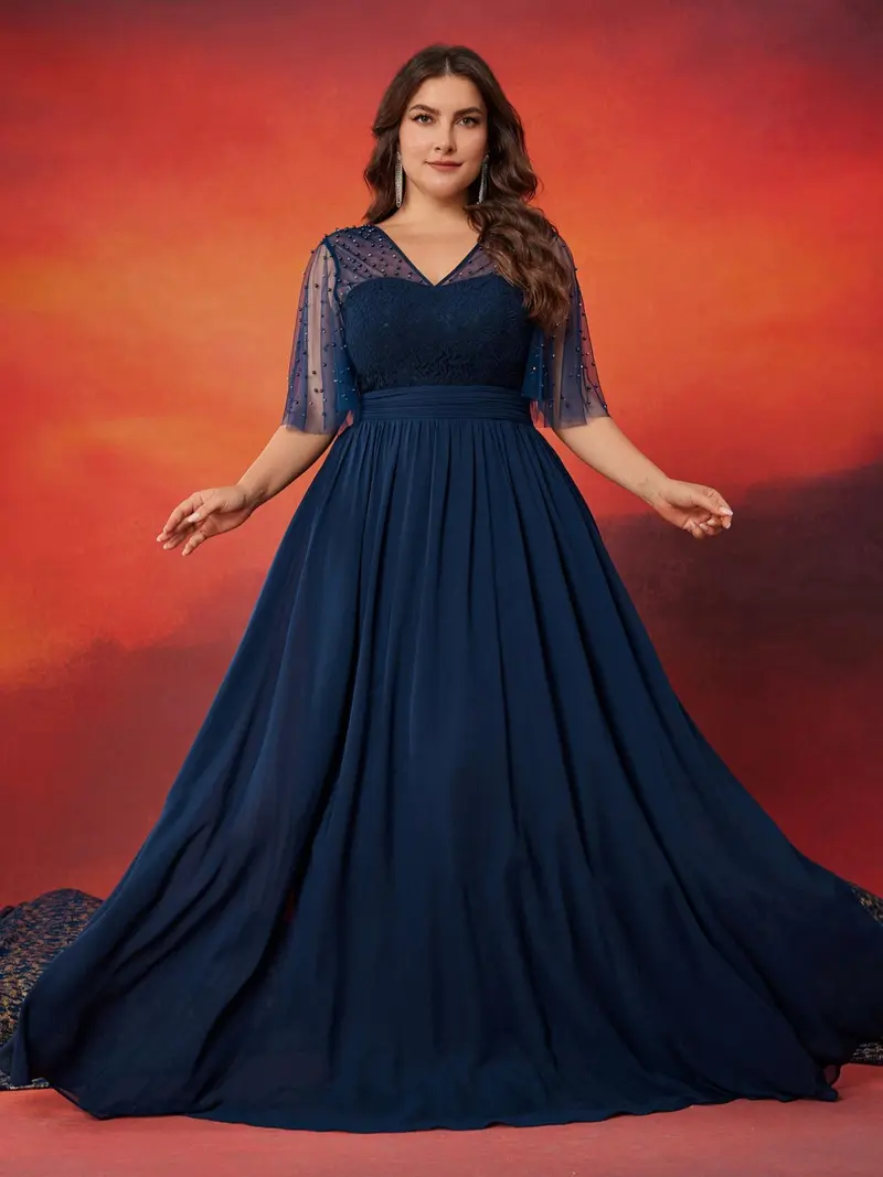 blue dress shawl Theia Jaylen Draped Shawl Dress In Blue main image 0