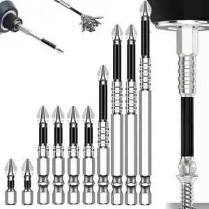 Impact-resistant & Non-slip Bit Set, Screwdriver Drill Bits, High Magnetic, Professional Power Tool Accessories for Home & Office
