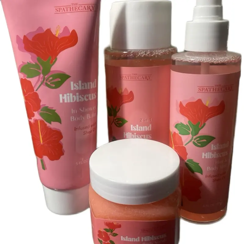 4pc Spathecary Island Hibiscus Body Care Set