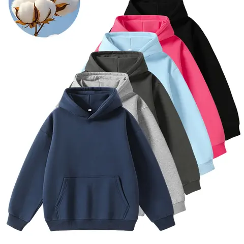 Men's Ribbed Stretch Fabric Unisex Classic Simple Pullover Hoodie - Autumn/Winter New, Loose Long Sleeves, Kangaroo Pocket, Breathable Casual Sporty Outdoor Sweatshirt