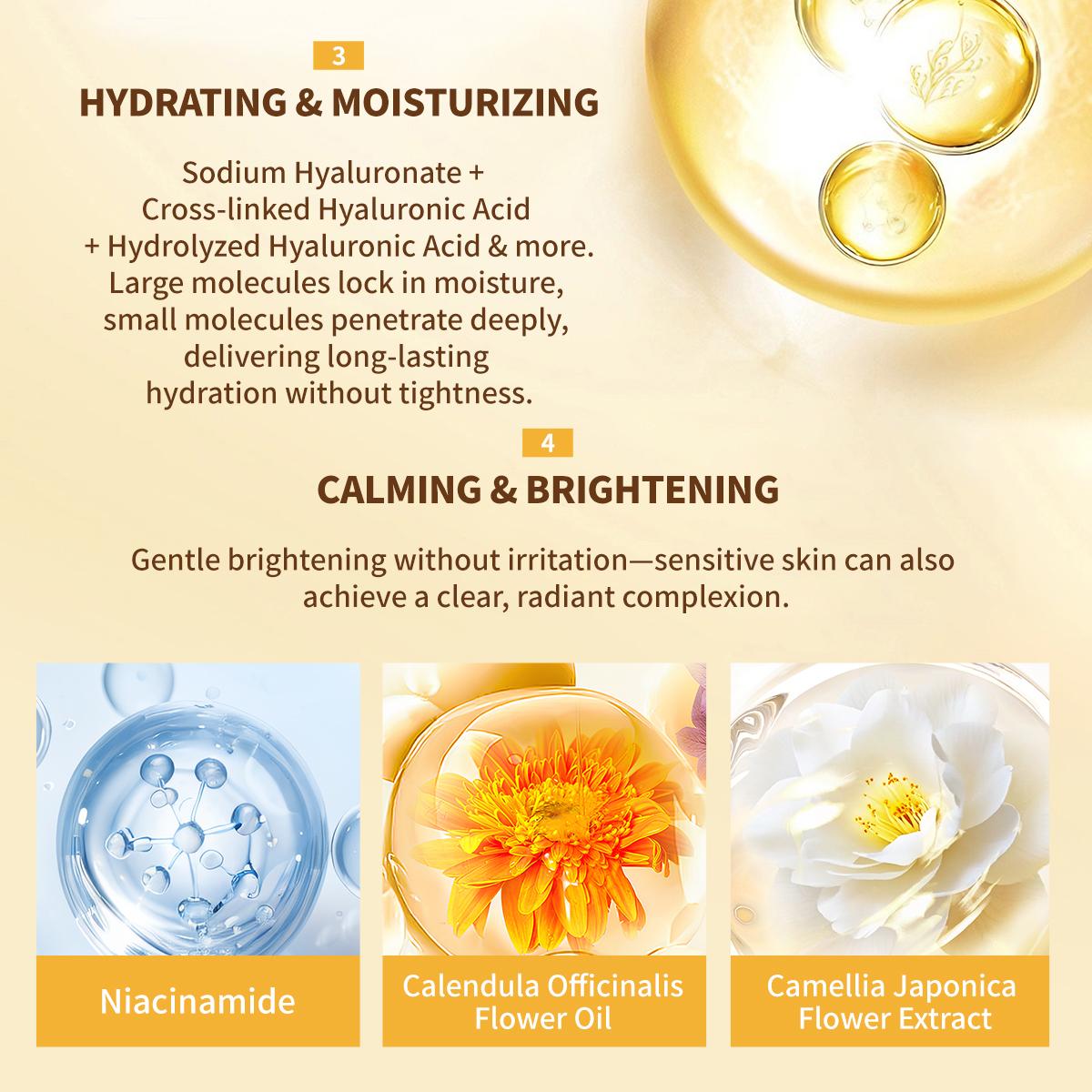 Whipped Tallow Honey Balm Face & Body Moisturizer - Hydrating Cream for Locking in Moisture (Glass Skin Support), Hydrate, 120G