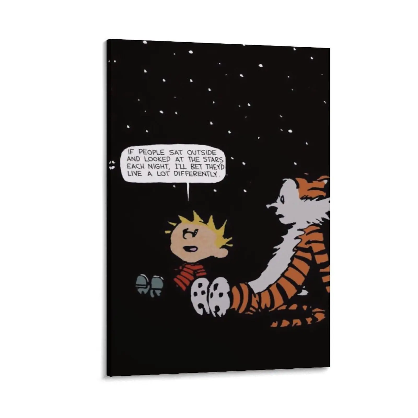Funny Cartoon Calvin Hobbes Posters Modern Canvas Print Painting Wall Art Minimalist Aesthetic Poster (21) Canvas Poster Bedroom Decor Sports Landscape Office Room Decor Gift Frames Ornaments Artistic Decoration