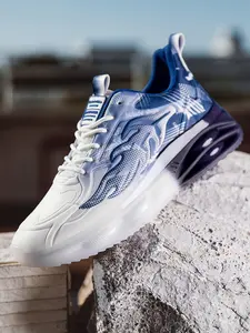 3-Color Trendy Casual Shoes with Gradient Flame Pattern, Air Cushion Sole, Breathable & Fashion All-Match, Sports Shoes