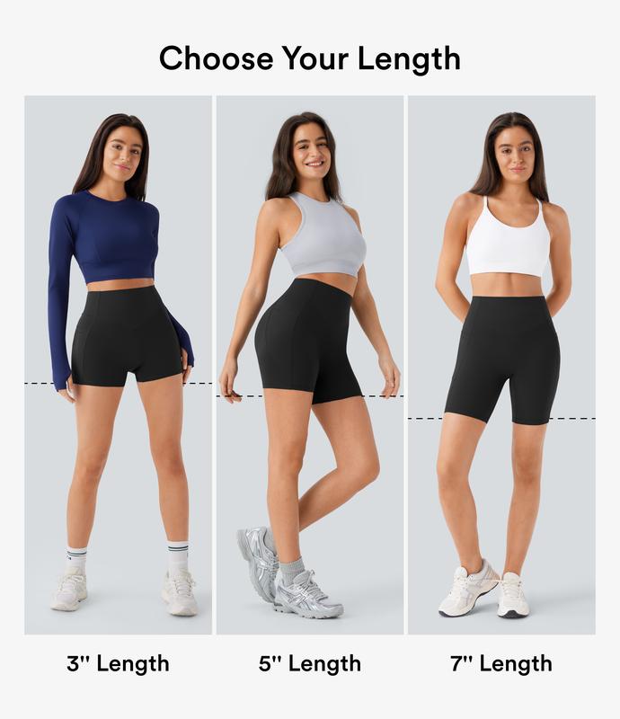 Halara UltraSculpt High Waisted Scrunch Butt Lifting Tummy Control Pocket Shaping Workout Biker Shorts 3"/5"/7"