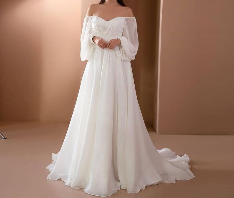 Elegant Off Shoulder Bodycon Long Dress