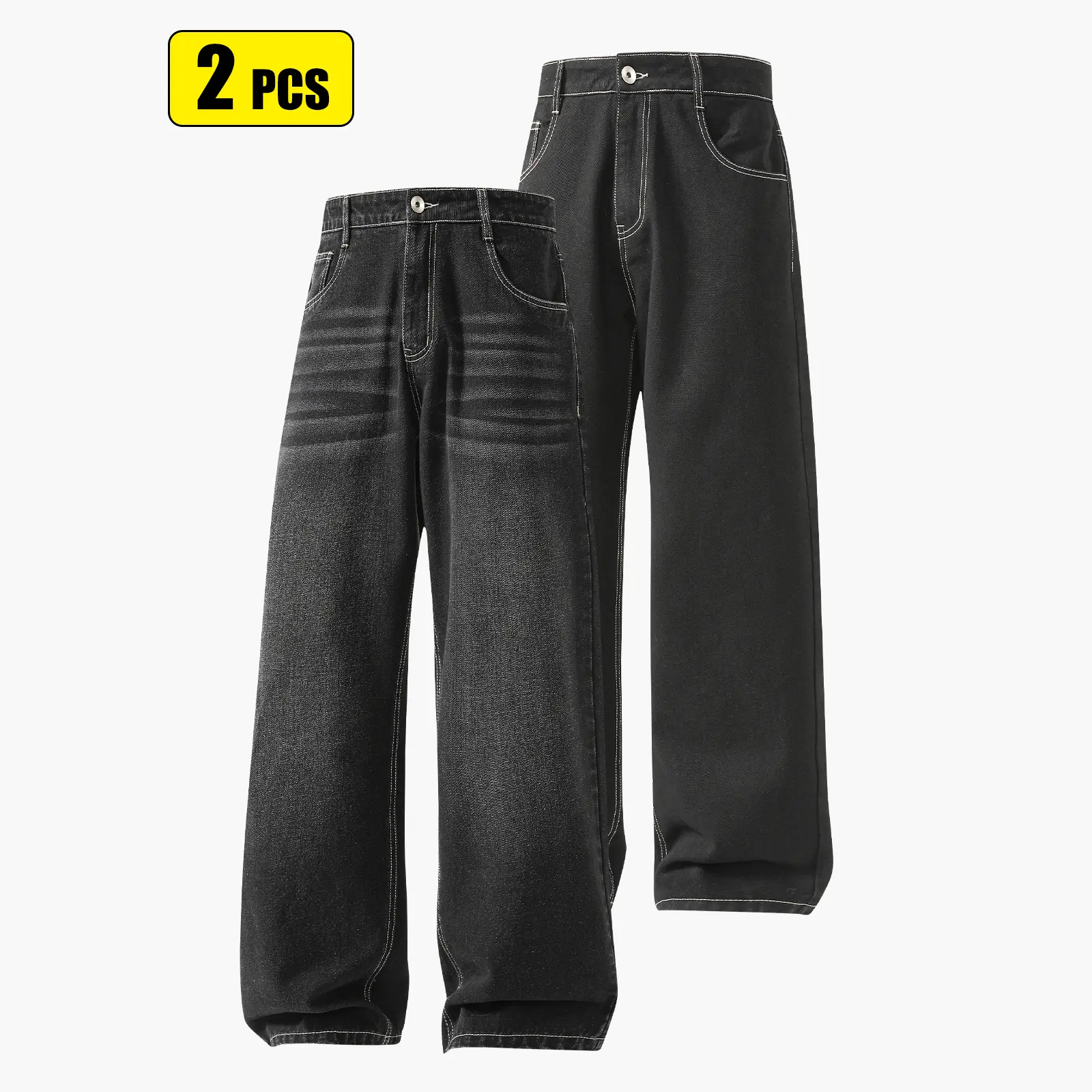 Dark gray + black