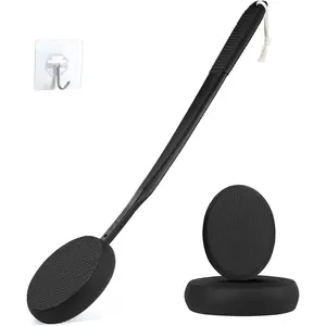 Lotion Applicator 19" Long Handle for Back Tanning, Self Tanner, Sunscreen, Women, Men, The Elderly, Long Handle Brush Skincare body scrubber