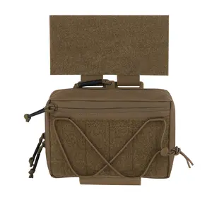 Krydex Tactical Quick Release Drop Pouch Modular Fanny Pack Waist Bag Durable 500D Nylon Waterproof Camo Hiking Compact Canvas Zipper